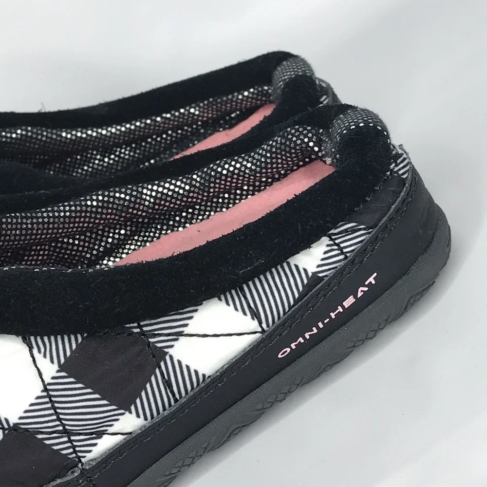 Columbia Packed Out OMNI-HEAT‎ Children Slippers Black Checkered